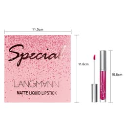 image-Lipstick 18 Count Lip Gloss Set Matte Velvet Lip Gloss