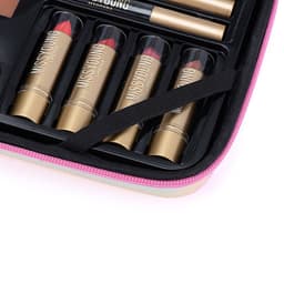 image-Lipstick Lip Glaze Eyebrow Pencil Highlighter Set