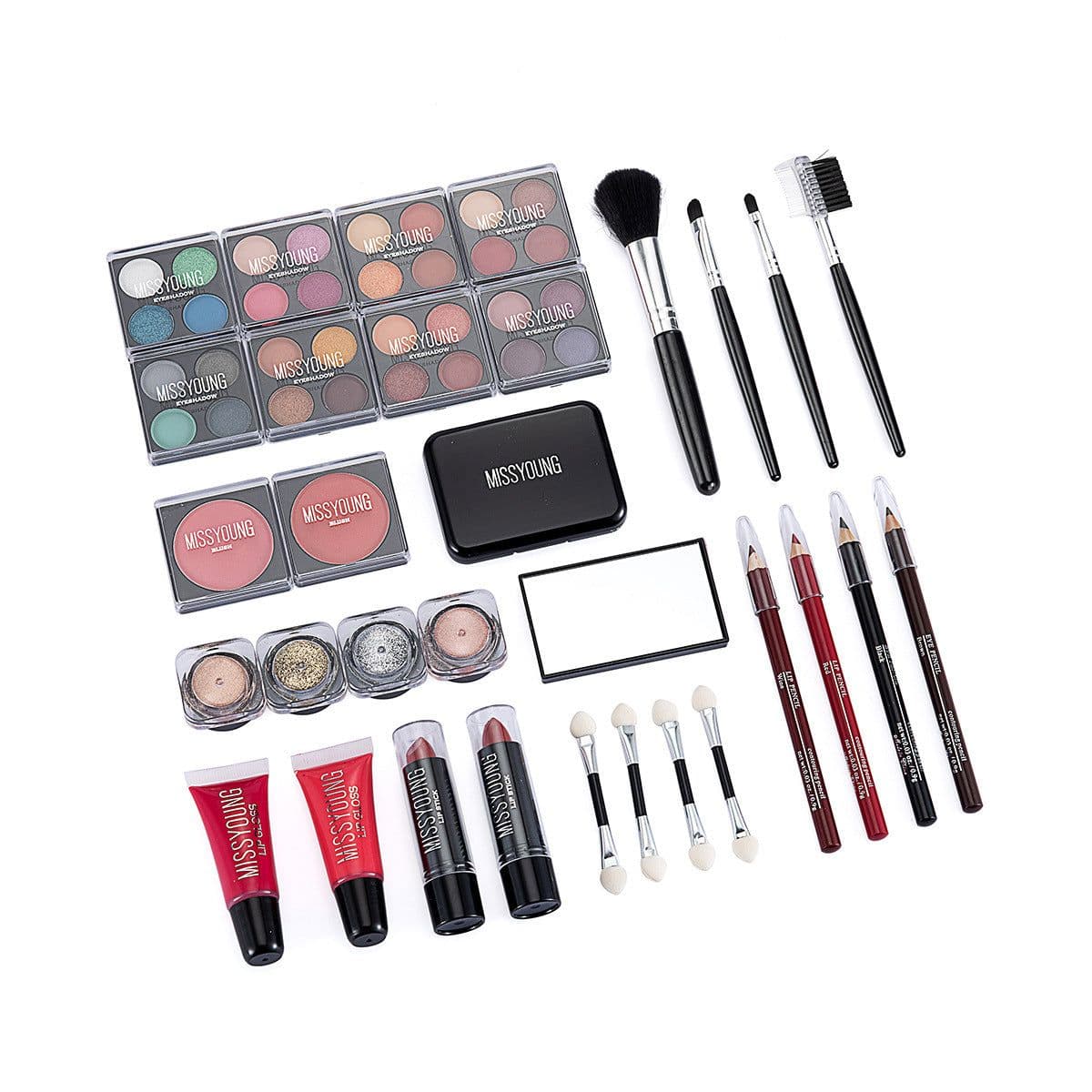 image-Creative Colorful Eyeshadow Lipstick Cosmetics Set