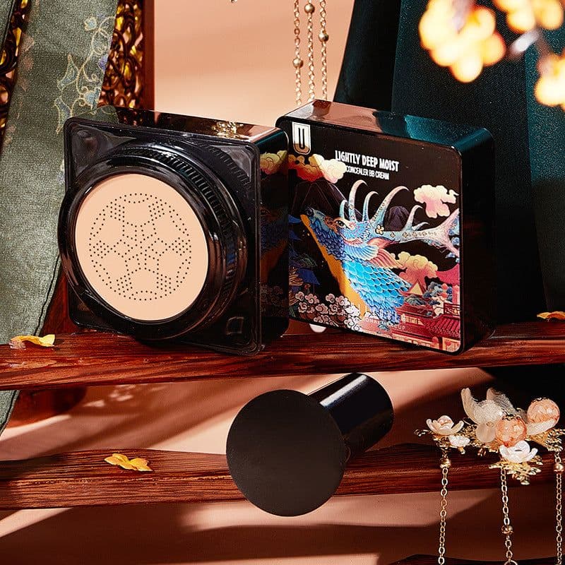image-Elk Makeup Nine-piece Set Makeup Powder Air Cushion BB Cream Lipstick Affordable Makeup Set