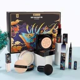 image-Elk Makeup Nine-piece Set Makeup Powder Air Cushion BB Cream Lipstick Affordable Makeup Set