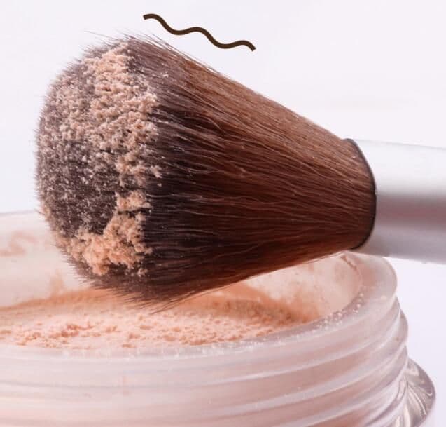 image-Set Of 6 Loose Powder Blush Eye Shadow Brush Stick
