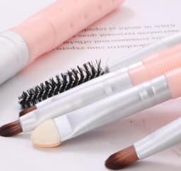 image-Set Of 6 Loose Powder Blush Eye Shadow Brush Stick
