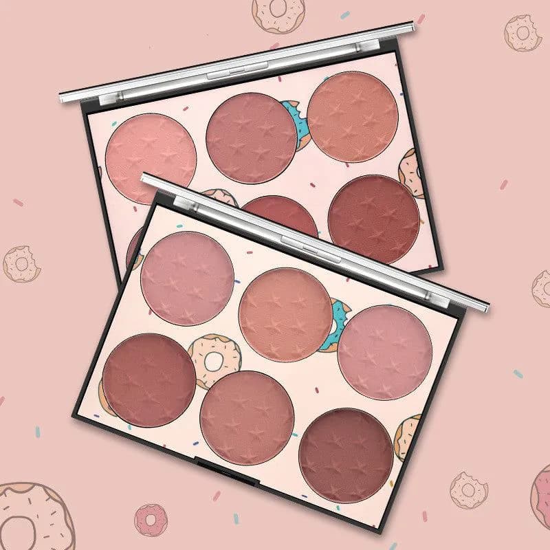 image-Six-color Blush Natural Skin-friendly Rouge Makeup