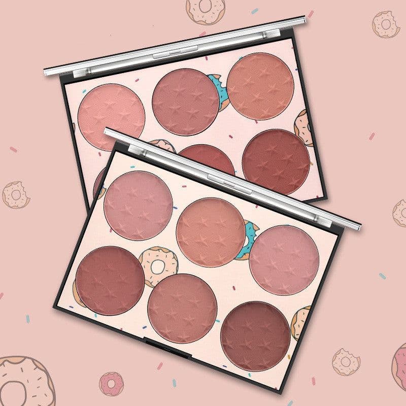 image-Six-color Blush Natural Skin-friendly Rouge Makeup