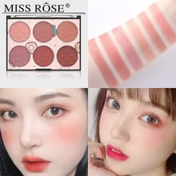 image-Six-color Blush Natural Skin-friendly Rouge Makeup