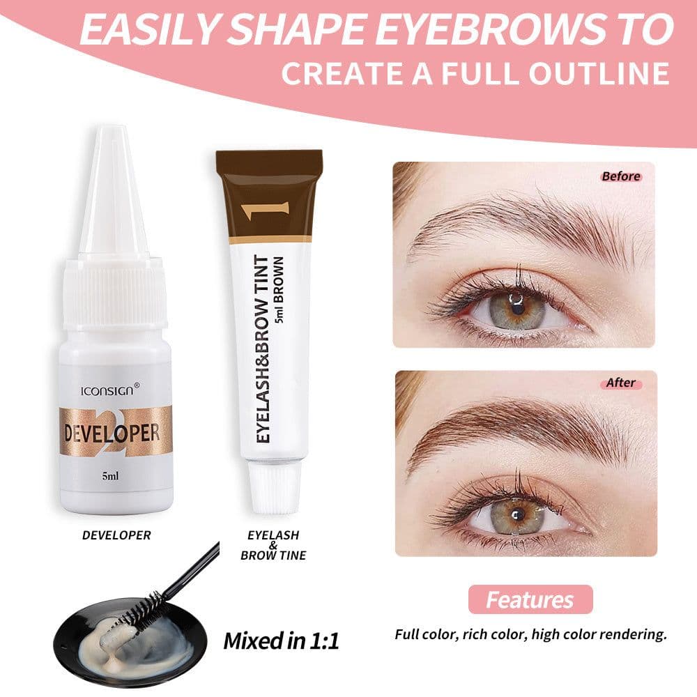 image-ICONSIGN Lash Lift EyeLash Eyebrow Dye Tint Kit Lashes Perm Set Brow Lamination Makeup Tools