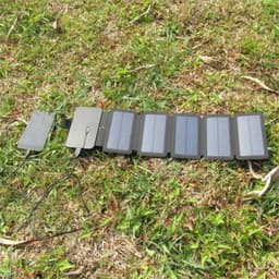 image-Outdoor Folding Solar Panel Charger Portable 5V 2.1A USB Output Devices Camp Hiking Backpack Travel Power Supply For Smartphones