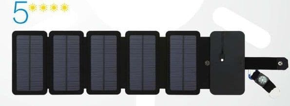 image-Outdoor Folding Solar Panel Charger Portable 5V 2.1A USB Output Devices Camp Hiking Backpack Travel Power Supply For Smartphones