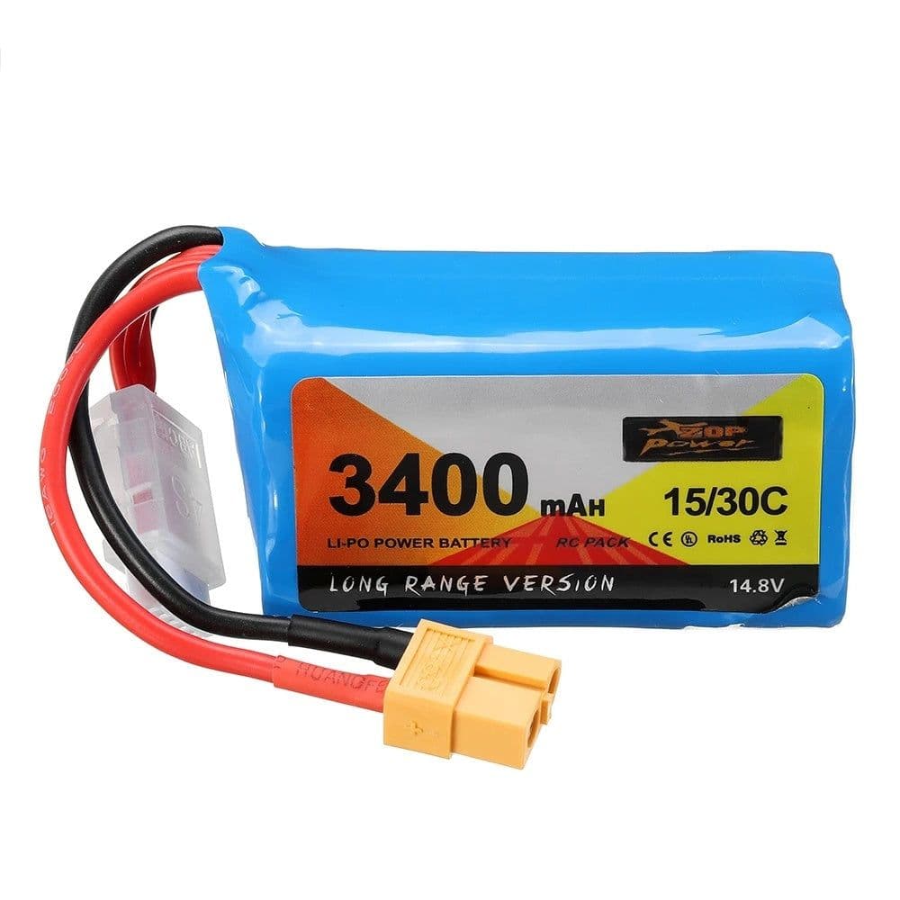 image-ZOPPower14.8 V3400mAh15C 30 C4s Lithium Ion Batteries