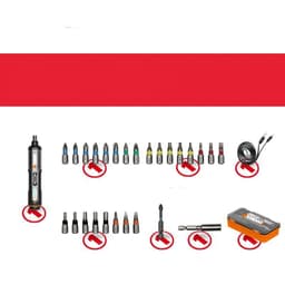 image-Small Mini Cordless Screwdriver Precision Multi-function