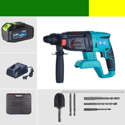 image-Three-Purpose Lithium Rechargeable Electric Hammer For High-Power Hammer, Pick And Drill