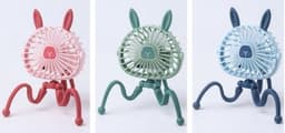 image-Stroller Fan Personal Portable Desk Handheld Baby Bed Car Seat Fan USB Rechargeable Fan Mini Stroller Accessories