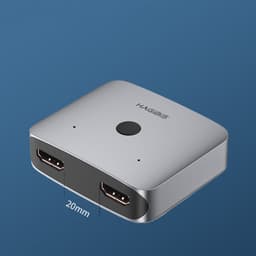 image-Haibeisi Hdmi One Point Two Switcher Two Input One Output Converter Splitter Split Screen Device HD Line 1 Input 2 One Drag Two Splitter 4K Computer TV Monitor One To Two Video