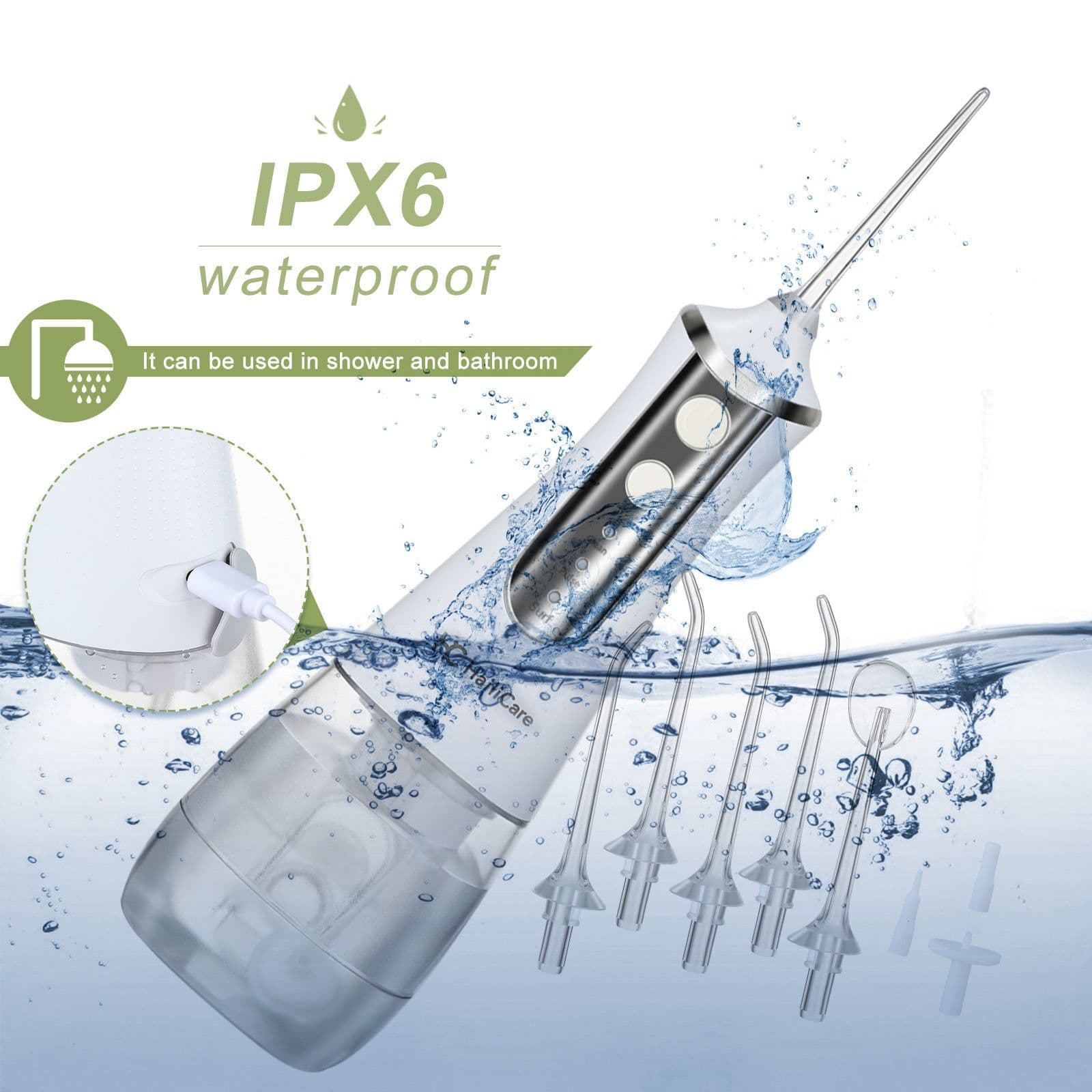 image-Water Flossing Dental Cleaning Machine Portable Electric Household Oral Cleaning