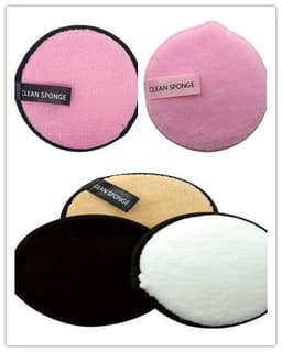 image-Magic Lazy Water Makeup Remover Powder Puff Short Hair Round Face Wash Makeup Remover Sponge