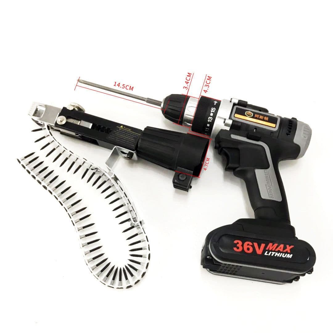 image-Automatic Nail Feeding Screw Grab Rechargeable Electric Chain Belt Screw Machine