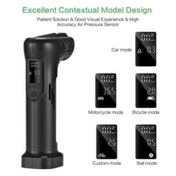 image-New Wireless Digital Display Car Motorcycle Bicycle Tire Pump 6000Mah Electric Car Air Pump