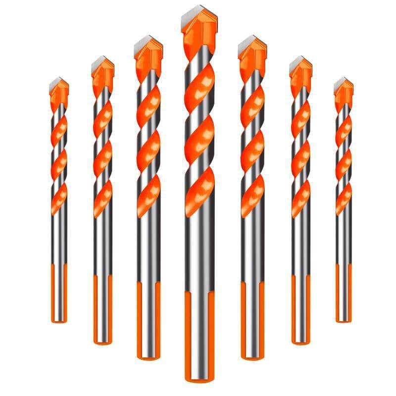 image-Spot Bawang Drill Set Ceramic Tile Glass Concrete Drilling Drill Ceramic Alloy Cross Triangle Bit