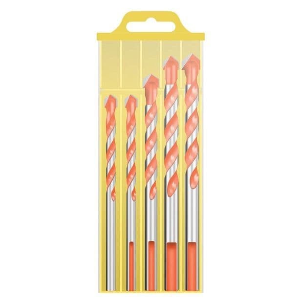 image-Spot Bawang Drill Set Ceramic Tile Glass Concrete Drilling Drill Ceramic Alloy Cross Triangle Bit