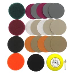 image-3 Inch 21 Piece Set Of Car Headlights Refurbishment Repair Flocking Sandpaper Polishing Car Light Repair Coating