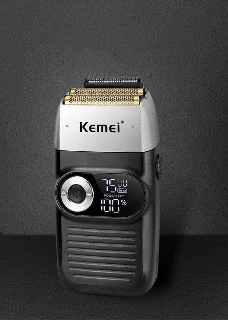 image-Large Capacity Lithium Battery LCD Display Two-In-One Stainless Steel Blade Shaver
