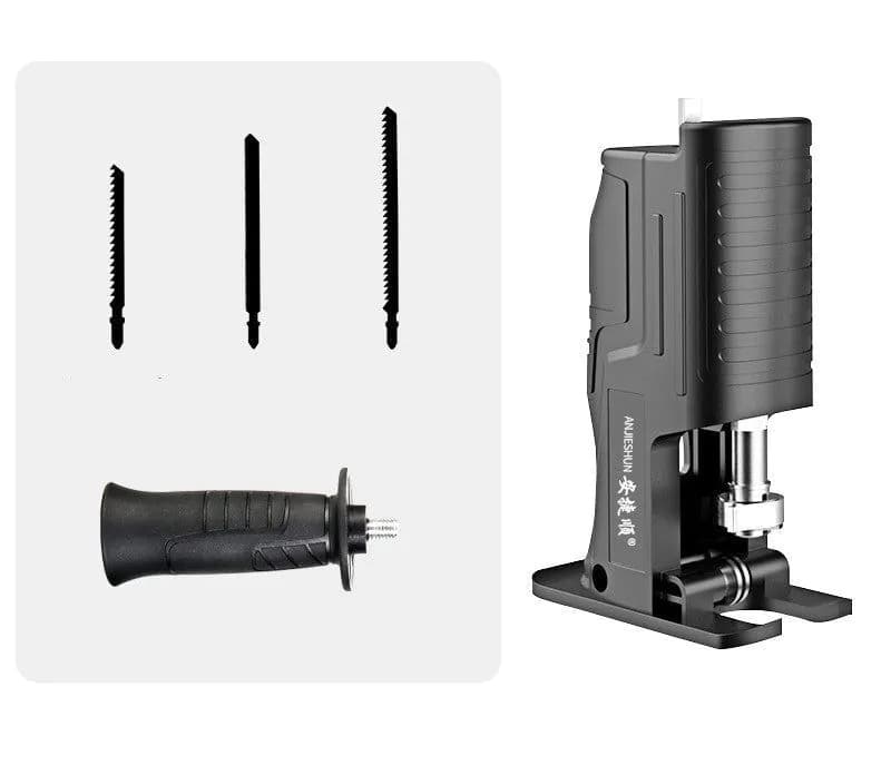 image-Electric Drill Variable Reciprocating Saw Adapter Household Small Electric Saw Hand-Held Multifunctional Electric Saw Woodworking Cutting Saber Saw