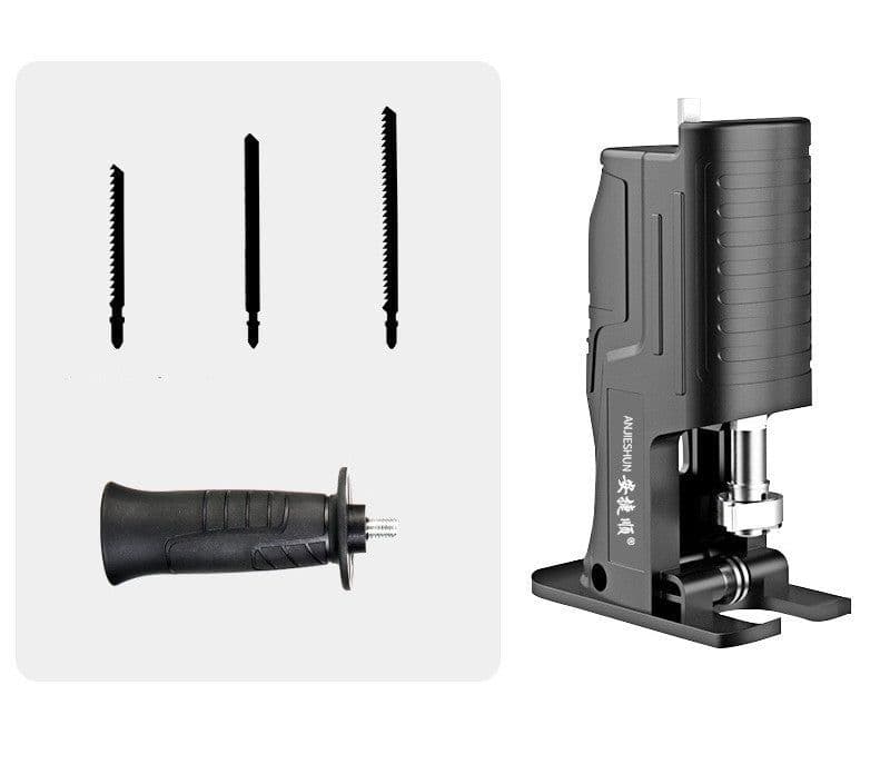 image-Electric Drill Variable Reciprocating Saw Adapter Household Small Electric Saw Hand-Held Multifunctional Electric Saw Woodworking Cutting Saber Saw