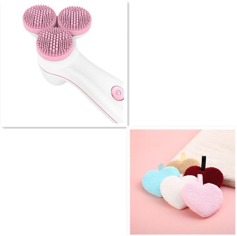 image-3D Smart Massage Cleanser Electric Cleanser Electric Silicone Facial Cleanser
