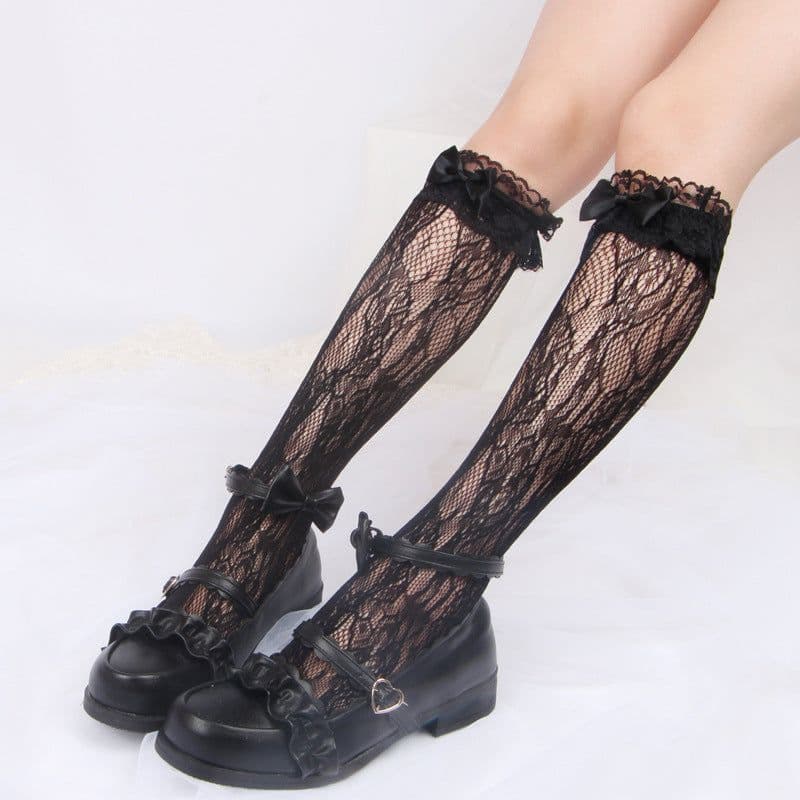 image-Anime Stockings Korean Cute Soft Girl Lace Socks