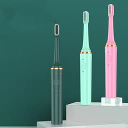 image-Electric Toothbrush Adult Waterproof Automatic Tooth Brushing Device Soft Sonic Couple Electric Toothbrush Rechargeable