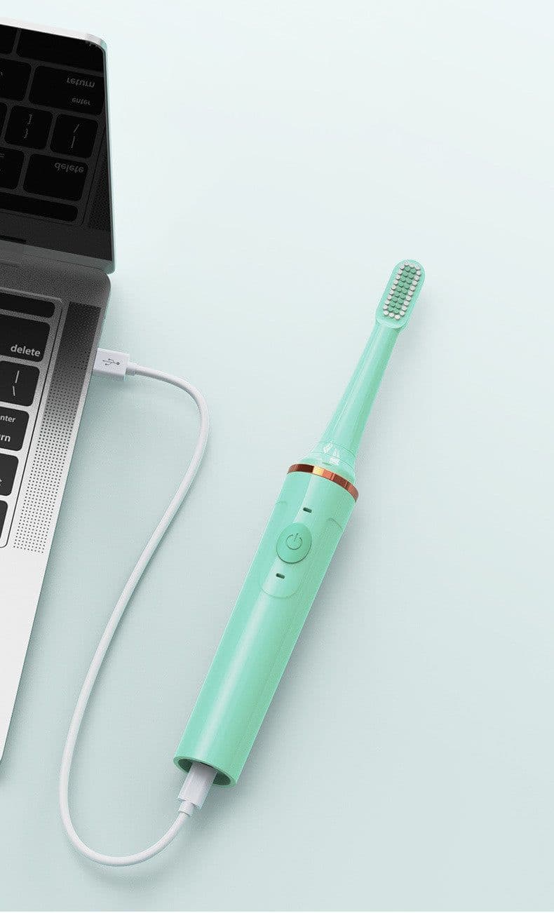 image-Electric Toothbrush Adult Waterproof Automatic Tooth Brushing Device Soft Sonic Couple Electric Toothbrush Rechargeable