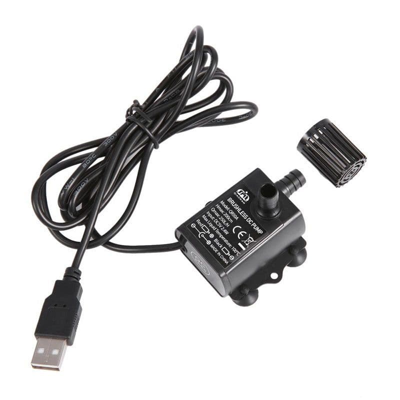 image-Micro Brushless DC Submersible Pump Computer Water Cooling Water Circulation USB Water Pump