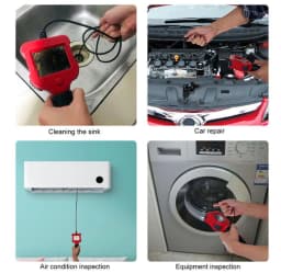 image-Handheld 2.4 Inch With Screen 5.5mm Endoscope Camera Industrial Pipeline Auto Repair Unlock Tool