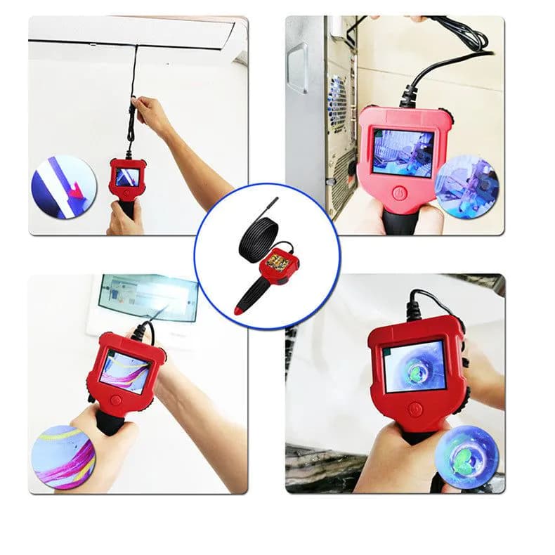 image-Handheld 2.4 Inch With Screen 5.5mm Endoscope Camera Industrial Pipeline Auto Repair Unlock Tool