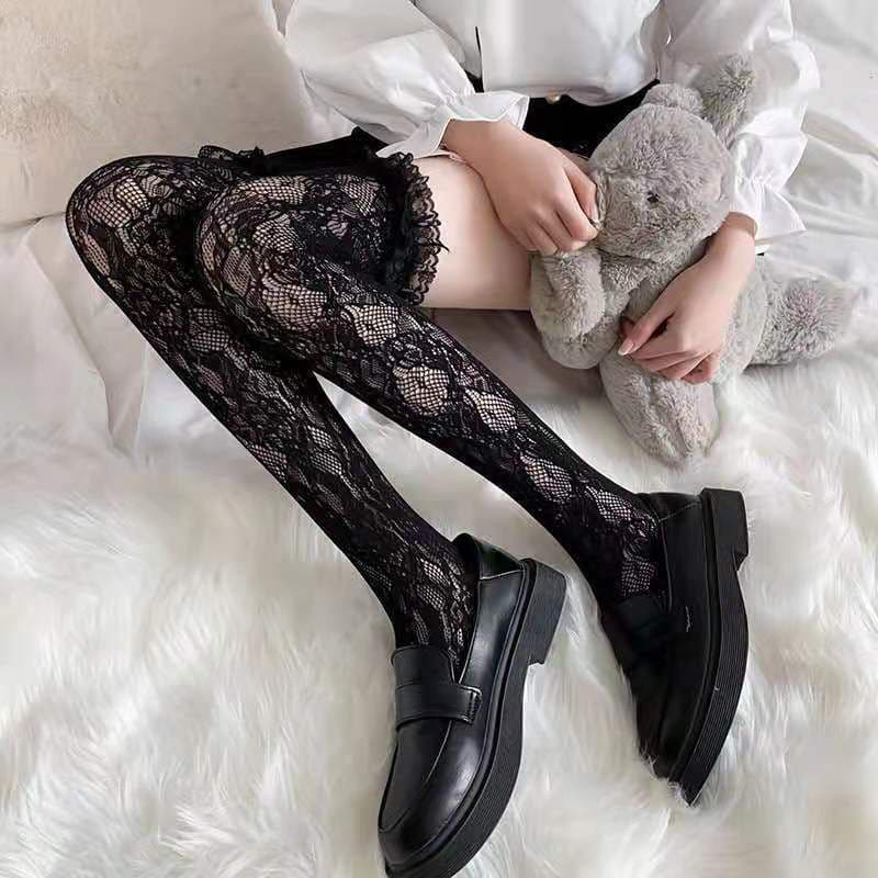 image-Thin Women's Long Tube Over The Knee Socks