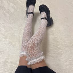 image-Thin Women's Long Tube Over The Knee Socks