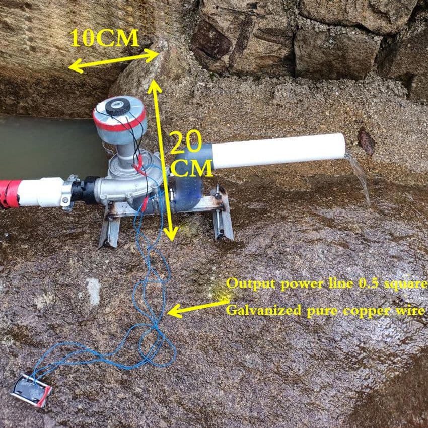 image-Micro Hydroelectric Generator 500 Watts 50hz 220 Volts High Power With Monitoring TV Lighting Computer Outdoor