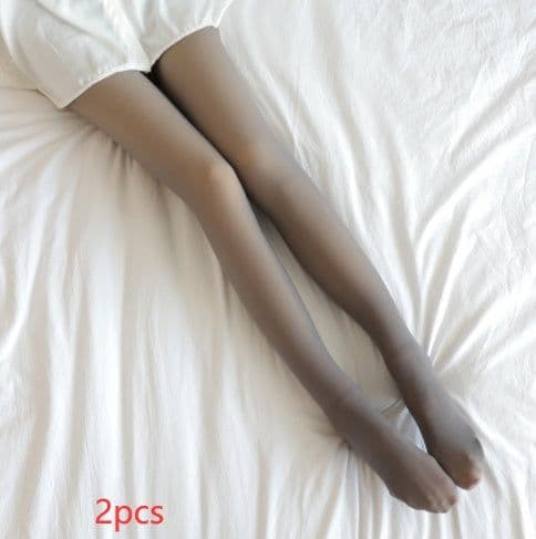 image-Fake Translucent Plus Size Leggings Fleece Lined Tights Fall And Winter Warm Fleece Pantyhose Women Fleece Lined Pantyhose Thermal Winter Tights
