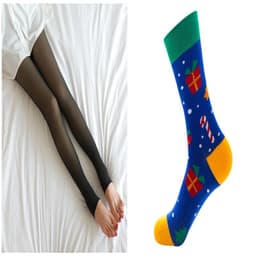 image-Fake Translucent Plus Size Leggings Fleece Lined Tights Fall And Winter Warm Fleece Pantyhose Women Fleece Lined Pantyhose Thermal Winter Tights