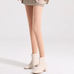 image-Women's Autumn And Winter Nude Natural Invisible Double Layer Silk Socks Leggings