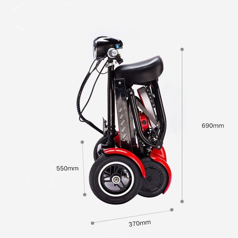 image-Cyungbok Folding Mini Four-wheel Adult Electric Bicycle Transport Scooter For The Elderly