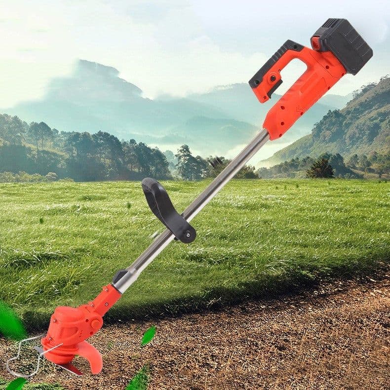 image-Lithium Mower Handheld Rechargeable Weeder Foldable Mower