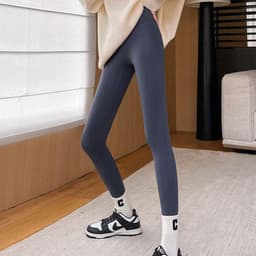 image-Fleece Thickened Leggings Winter -20 To 5 Shark Pants For Women High Waist Tight Skinny Tummy Control Buttocks Slimming Yoga Pants