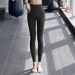 image-Fleece Thickened Leggings Winter -20 To 5 Shark Pants For Women High Waist Tight Skinny Tummy Control Buttocks Slimming Yoga Pants
