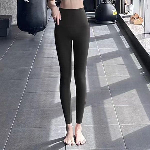 image-Fleece Thickened Leggings Winter -20 To 5 Shark Pants For Women High Waist Tight Skinny Tummy Control Buttocks Slimming Yoga Pants
