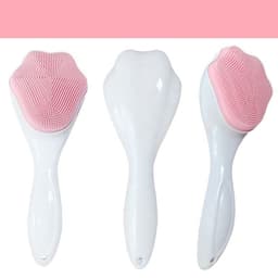 image-Handheld Silicone Face Scrubber Exfoliator, Face Brushes For Cleansing And Exfoliating, Manual Facial Cleansing Brush, Gentle Soft Face Wash Brush For Sensitive, Delicate, Dry Skin