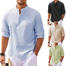 image-Stand Collar Button Shirt Summer Pineapple Texture Shirt Casual Top Men's Clothing