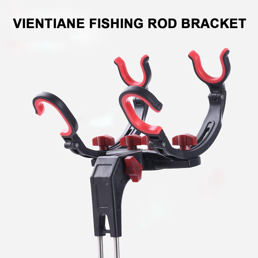 image-360 Degree Adjustable Fishing Pole Holder Universal Fishing Foldable Bracket Sea Lake Fish Rod Rack Stand Fishing Accessories