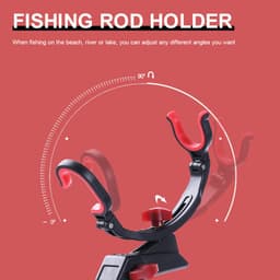 image-360 Degree Adjustable Fishing Pole Holder Universal Fishing Foldable Bracket Sea Lake Fish Rod Rack Stand Fishing Accessories